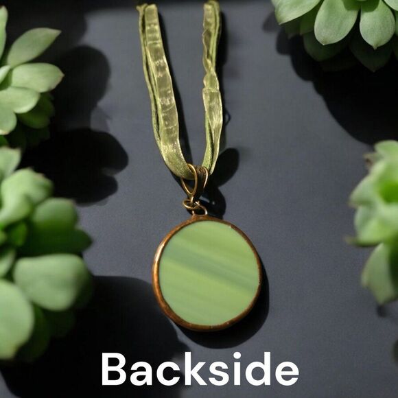 VTG BRONZE ROSE NECKLACE - Picture 3 of 3